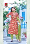 Monica By Chhaya Printed Silk Embroidery Kurti With Bottom Dupatta Wholesalers In Delhi